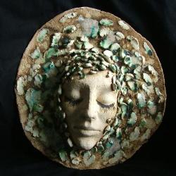 maska,twarz,kobieta - Ceramika i szkło - Wyposażenie wnętrz