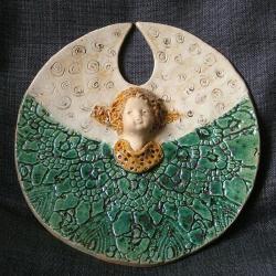 aniołek,stróż,ceramika - Ceramika i szkło - Wyposażenie wnętrz