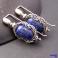 Kolczyki drobny opleciony lapis lazuli