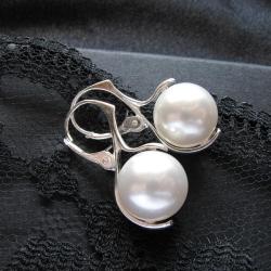perły,ślub,swarovski,klasyczne - Kolczyki - Biżuteria
