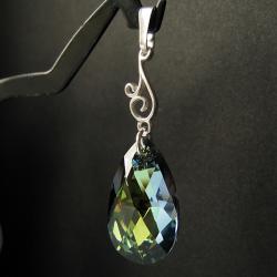 wisior Swarovski Crystal Sahara i srebro - Wisiory - Biżuteria
