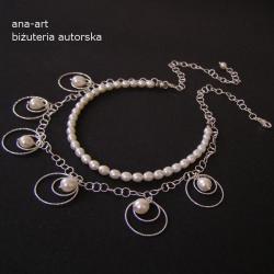 elegancki,perły,kobiecy,efektowny - Naszyjniki - Biżuteria