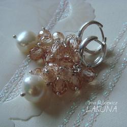kolczyki,biżuteria ślubna,cyrkonie,perły - Kolczyki - Biżuteria
