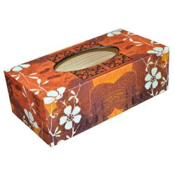 z orchideą i ornamentami,ekskluzywne pudełko - Chusteczniki - Wyposażenie wnętrz