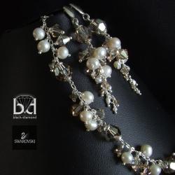 swarovski i perły naturalne - Komplety - Biżuteria