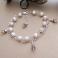 Bransoletki eleganckie perły,srebro,kryształki,