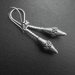 srebrne kolczyki,spirale - Kolczyki - Biżuteria