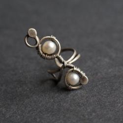 perła,biały,kolczyk - Kolczyki - Biżuteria