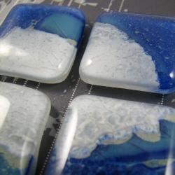 magnesy,kolorowe,szkło - Magnesy na lodówkę - Wyposażenie wnętrz