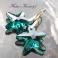 Kolczyki kryształowe kolczyki,swarovski Starfish Indicolite