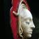 Ceramika i szkło twarz,kobieta,maska,czerwień