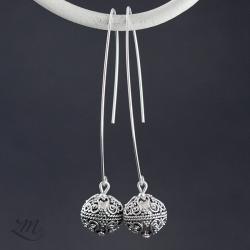 srebro,bali,kolczyki - Kolczyki - Biżuteria