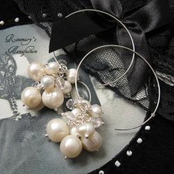 ślubne,romantyczne,perłowe kolczyki - Kolczyki - Biżuteria