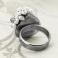 Pierścionki pierścień,z labradorytem,srebro,perły,pierścionek