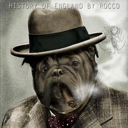 History of England by Rocco,buldog angielski,pies - Ilustracje, rysunki, fotografia - Wyposażenie wnętrz