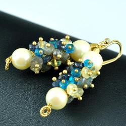 kolczyki eleganckie,z perłami - Kolczyki - Biżuteria
