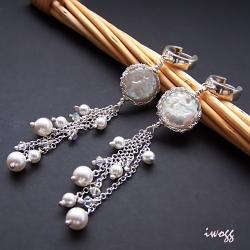 perła,długie,oryginalne - Kolczyki - Biżuteria