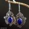 Kolczyki zwiewne kolczyki z lapis lazuli i srebra