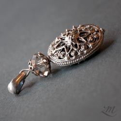 srebro,swarovski,bali - Wisiory - Biżuteria