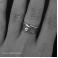 Pierścionki pierścionek,śrubka,srebrny,oksydowany,srebro