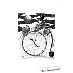 prezent dla mężczyzny,dla niego,rower,bicykl - Ilustracje, rysunki, fotografia - Wyposażenie wnętrz