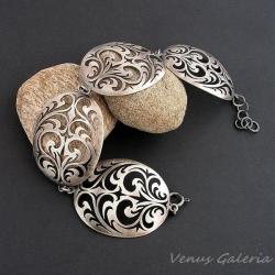 srebrna bransoletka - Bransoletki - Biżuteria