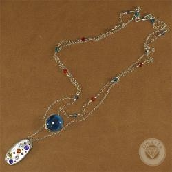 wisior,kolory,swarovski,srebro - Wisiory - Biżuteria