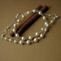 kreatywny,perlowy naszyjnik - Naszyjniki - Biżuteria