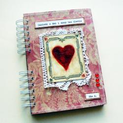 notes,serce,pamiętnik,prezent,romantyczny - Notesy - Akcesoria