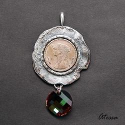 Orientalny wisior ze srebra,Swarovski - Wisiory - Biżuteria