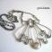 Naszyjniki wire-wrapping,perła,muszla,elegancki