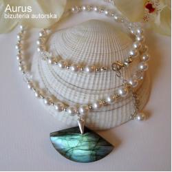 ekskluzywny,elegancki,klasyczny naszyjnik,perły - Naszyjniki - Biżuteria