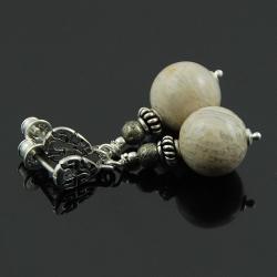 koralowiec w srebrze - Kolczyki - Biżuteria