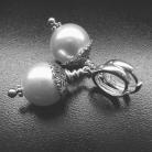 Kolczyki eleganckie kolczyki,perła Majorka,srebrne