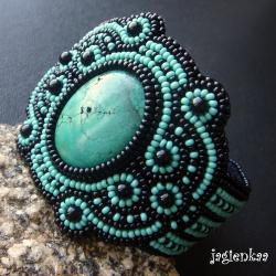 haft koralikowy,elegancki,unikalny - Bransoletki - Biżuteria
