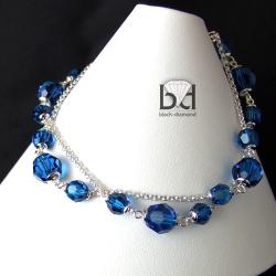 bransoletka capri blue swarovski - Bransoletki - Biżuteria