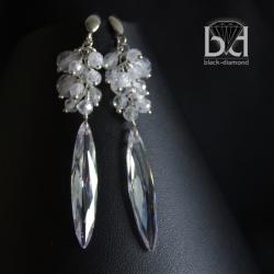 cyrkonie - srebrne kolczyki - Kolczyki - Biżuteria