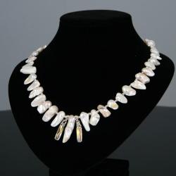 perły,biały,naszyjniki - Naszyjniki - Biżuteria