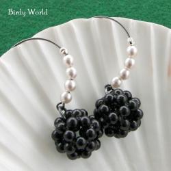 delikatne kolczyki z perłami swarovski - Kolczyki - Biżuteria