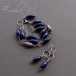 Komplet z lapis lazuli - Komplety - Biżuteria