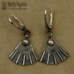 srebro oksydowane,srebrne kolczyki - Kolczyki - Biżuteria