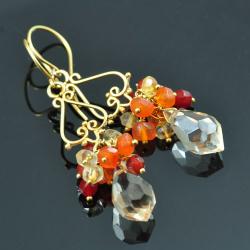 kolczyki kobiece,z kryształami - Kolczyki - Biżuteria