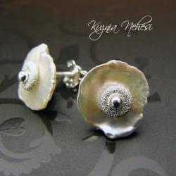 wkętki,z perłami,delikatne,kobiece - Kolczyki - Biżuteria