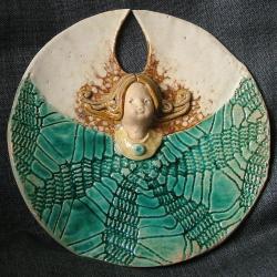 aniołek,stróż,ceramika - Ceramika i szkło - Wyposażenie wnętrz
