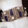Bransoletki unikatowa srebrna bransoleta perły i lapis lazuli