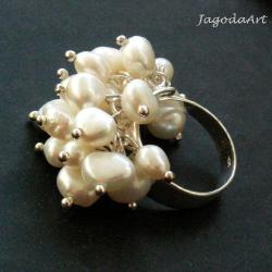 pierścionek,perła,perły,kobiecy,ekskluzywny - Pierścionki - Biżuteria