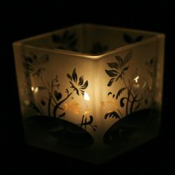 romantyczny,kwiecisty,nastrojowy świecznik - Ceramika i szkło - Wyposażenie wnętrz