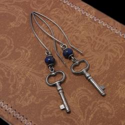 Długie kolczyki z kluczykami - Kolczyki - Biżuteria