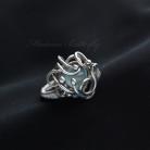 Pierścionki elegancki pierścionek,wire-wrapping,srebro