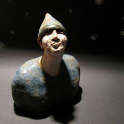 rzeźba,figurka,mężczyzna,ceramika,unikat - Ceramika i szkło - Wyposażenie wnętrz